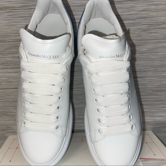 New Alexander McQueen Oversize Dégradé Spray Glitter Sneakers Size 38 - Picture 7 of 12